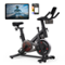 MERACH - S26 Exercise Bike with New RPM Game Mode for Home Stationary Bike Enhanced Electronic, Holder Silent Belt Drive - Red-Front_Standard
