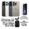 Apple - Refurbished Excellent - iPhone 15 Pro Max A2849 (Fully Unlocked) 1TB Bundle with Pre-Installed Tempered Glass and Bluetooth Earbuds - Blue Titanium-Front_Standard