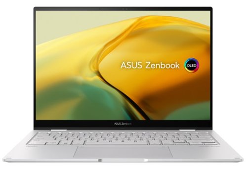 ASUS - Zenbook Flip 14" OLED Touch Laptop - EVO Intel 13 Gen Core i5 with 16GB Memory - 512GB SSD - Foggy Silver