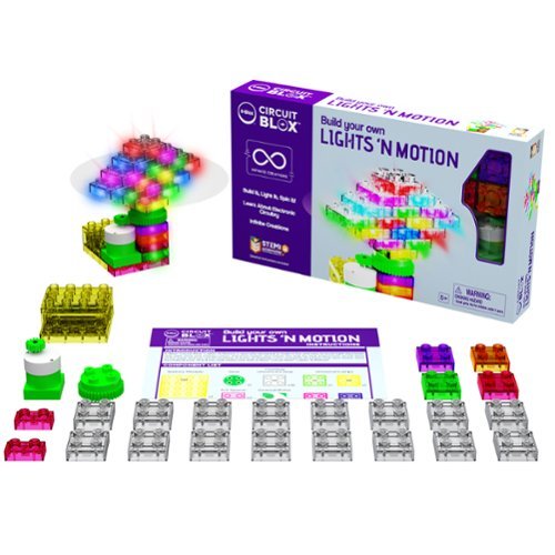 E-Blox - E-Blox: Circuit Blox: BYO Lights 'N Motion - Build-Light-Spin, Age 5+