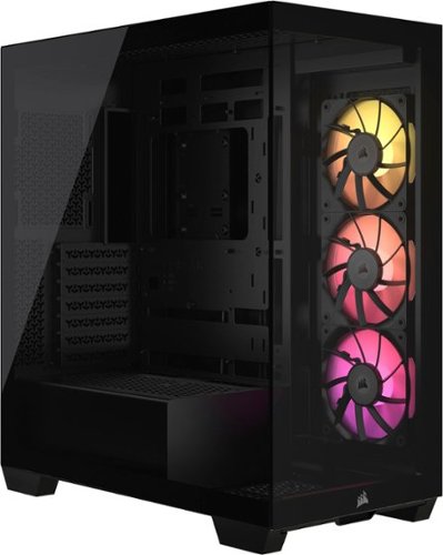 CORSAIR - iCUE LINK 3500X RGB Mini-ITX/Micro-ATX/ATX/E-ATX Mid-Tower Case - Black