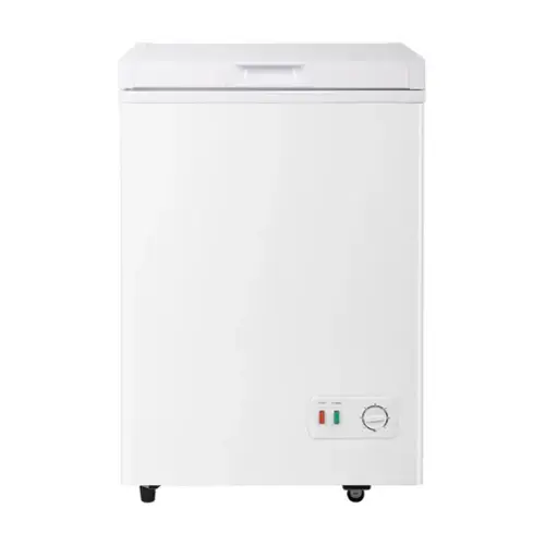 Front. Vaczon - 4.2 Cubic Feet Chest Freezer, Small Deep Freezer with Mechanical Temperature Control,Ideal for Kitchen, Dorm, or Garage - White.