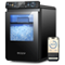 Ecozy - Smart Nugget Ice Maker Countertop with APP Control, 44lbs/24H Chewable Ice - Black-Front_Standard