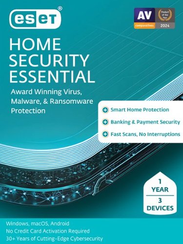 ESET - Home Security Essential (3 Device) - Windows, Mac OS, Android [Digital]