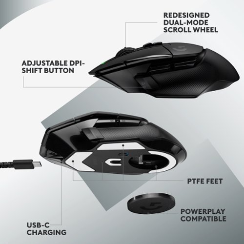 Logitech G502 X LIGHTSPEED Wireless Optical Gaming Mouse with HERO