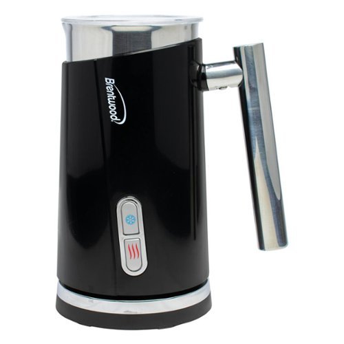 Brentwood - 10 Ounce Cordless Electric Milk Frother and Warmer - Black-Front_Standard 