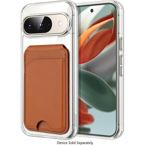 SaharaCase Venture Series Wallet Case for Google Pixel 9/9 Pro - Clear/Desert Brown GLOBAL SHIPPING