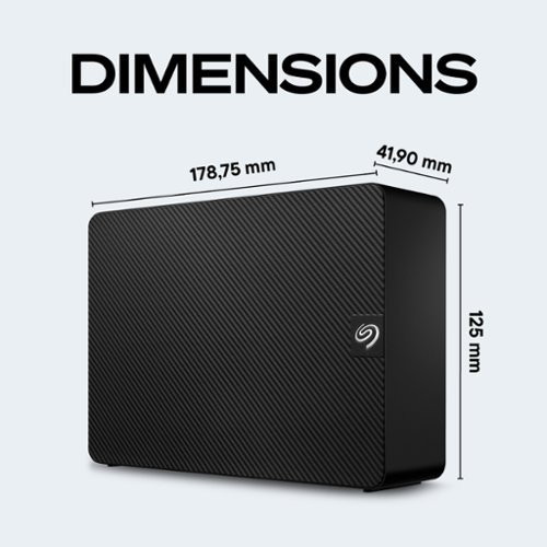 Seagate Expansion 28TB External USB 3.0 Desktop Hard Drive with Rescue Data Recovery Services - Black SHOP ONLINE