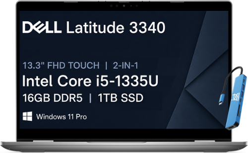Dell Upgraded 13'' FHD 2 in 1 Business Laptop Latitude Touchscreen