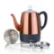 Euro Cuisine - PER04 Stainless Steel Electric Coffee Percolator, 4 Cup - Copper-Front_Standard