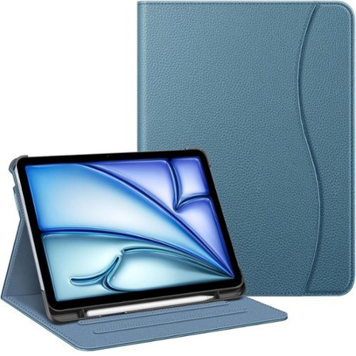 Kitcheniva - iPad Air 11 Inch M3 2025 Multi Angle Viewing Case For Air 5th 4th 10.9 Inch - Ocean Blue-Front_Standard 