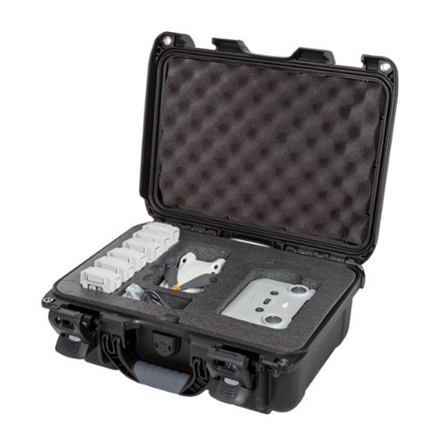 NANUK - 915 Protective Hard Case with Insert for DJI Mini 3 Pro Fly More - Black-Front_Standard 