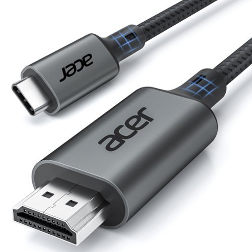  Acer - USB C to HDMI Cable for Home Office 3.3FT (4K@60Hz), High-Speed Type C to HDMI 2.0 Braided Cord - Gray