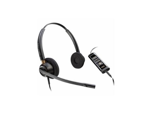 Plantronics - Poly EncorePro EP525-M Headset - Stereo, USB, Wired, Noise Cancelling Mic - Black-Front_Standard 