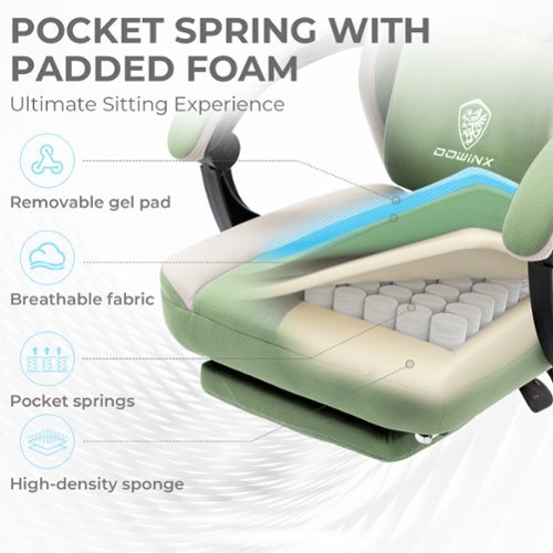 Dowinx Gaming Chair Fabric Breathable, Ergonomic Office Chair with