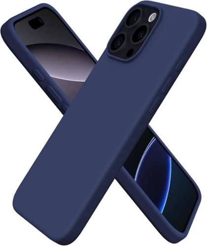Ornarto - Designed for iPhone 16 Pro Max Case 6.9", Liquid Silicone Full Covered Protective Case - Navy Blue-Front_Standard 