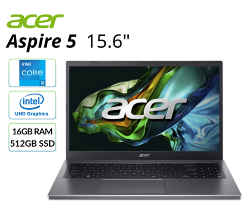 Acer - Refurbished Excellent - Aspire 5 A515-58PT 15.6" Touchscreen Laptop Intel Core i5-13420H 16GB RAM 512GB SSD Windows 11 Home - Gray-Front_Standard 
