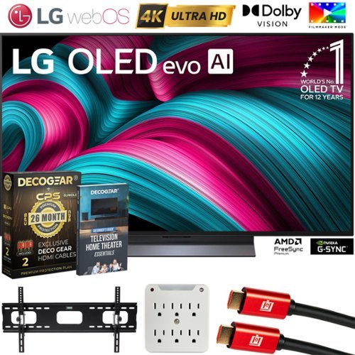 LG - 48" C5 Series OLED evo 4K UHD Smart TV (2025) + 26-Month Extended Warranty Protection Plan & Mount Bundle-Front_Standard 