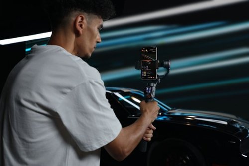 Hohem iSteady M7 3-Axis Gimbal Stabilizer for Smartphone w/ AI Tracking, Remote Control, Extendable Pole, & Magnetic RGB Light - Black BUY IN AUSTRALIA