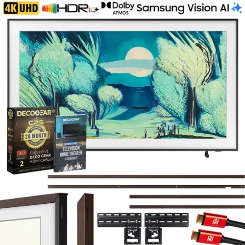 4K UHD HDR10+ Dolby Atmos Samsung Vision AI

DECOGEAR CPS BUNDLE
- 26 MONTH CPS PROTECTION
- EXCLUSIVE DECOGEAR HDMI CABLES
- TELEVISION HOME THEATER ESSENTIALS

DECOGEAR CPS
- 26 MONTH CPS PROTECTION
- EXCLUSIVE DECOGEAR HDMI CABLES

TELEVISION HOME THEATER ESSENTIALS

PREMIUM PROTECTION PLAN

SAMSUNG