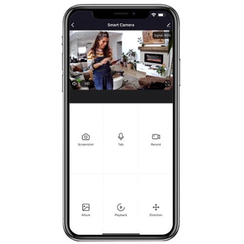 FEIT ELECTRIC Indoor Pan/Tilt Camera with Wi-Fi - Gray/Black SHOP ONLINE