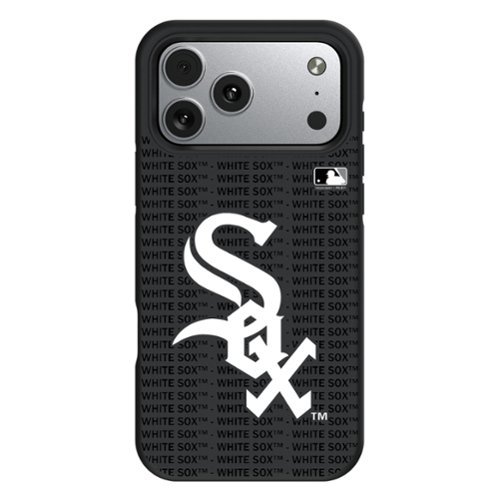 Keyscaper - MLB - Chicago White Sox Personalized Bump Case with 8.2ft Drop Protection - 16 Pro Max - Multicolor-Front_Standard 