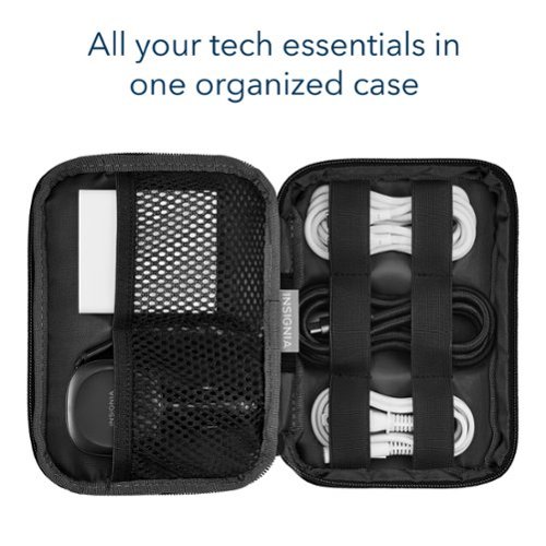Insignia™ Travel Case for Electronic Accessories - Black WORLDWIDE DELIVERY