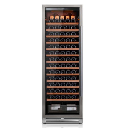 Ca'Lefort - 24 inch Wine Cooler Refrigerator,166-Bottle Freestanding/Built-In Wine Fridge for Home,Bar,Office - Stainless Steel-Front_Standard 