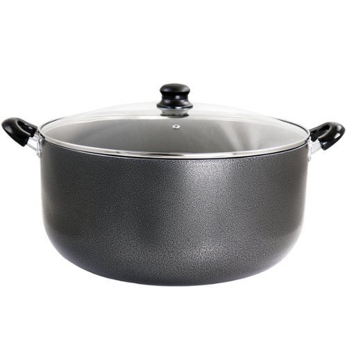 Better Chef - for Professional Results 24 Quart Heavy Gauge Aluminum Dutch Oven in Granite Grey - Gray-Front_Standard 