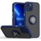 Entronix - iPhone 14 Plus Case with Built-In Kickstand - Matte Gripstand for Ultimate Protection - Navy Blue-Front_Standard