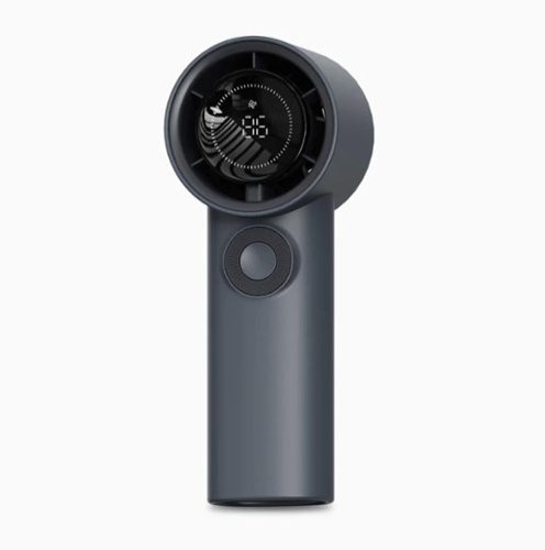 Aluratek - Vortex Go Handheld Rechargeable Fan ADF01F - Black-Front_Standard 