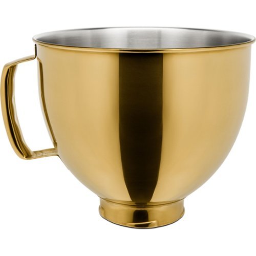 KitchenAid - 5-Quart Tilt-Head Metallic Finish Stainless Steel Bowl - Radiant Gold