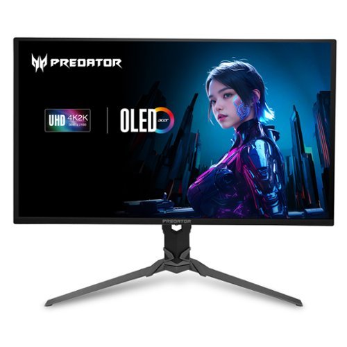 Acer - Predator X32 31.5” OLED 4K UHD 240Hz 0.03ms FreeSync Premium Pro Gaming Monitor (Display Port, HDMI) - Black