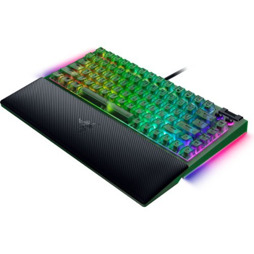 Razer Blackwidow V4 75% Wired Mechanical Orange Switch Gaming Keyboard with Hot-Swappable Design - Phantom Green BUY ONLINE