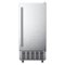 SIMZLIFE - 66Lbs/Day Under Counter Nugget Ice Maker - Self-Cleaning, Gravity Drainage, 24H Timer for Home Use - Silver-Front_Standard