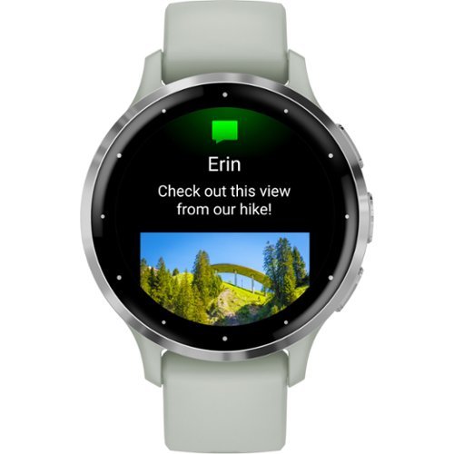 Garmin Venu 3S GPS Smartwatch 41 mm Fiber-reinforced polymer - Stainless Steel and Sage Gray GLOBAL SHIPPING