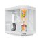 HYTE - Y70 Touch Infinite Mid Tower Aesthetic Gaming PC Case with 2.5K IPS Touchscreen and Riser Cable - Snow White-Front_Standard