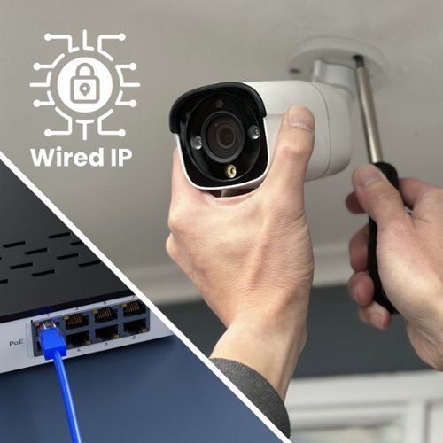 Reolink 8-Channel, 4 - Bullet Camera Indoor/Outdoor 4K+ 12MP PoE 2TB NVR Security Surveillance System - White GLOBAL SHIPPING