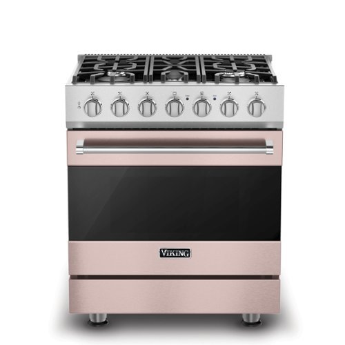 Viking - 3 Series 4.7 Cu. Ft. Self-Cleaning Freestanding Dual Fuel LP Gas Convection Range - Blush - Blush