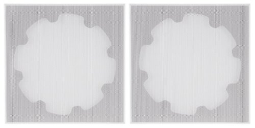 Sonance - XPC-8SQ-T - Visual Experience Extreme 8" Large Micro-Trim Square Adapter with Grille (2-Pack) - Paintable White