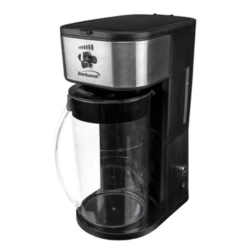 Brentwood - Iced Tea and Coffee Maker with 64 Ounce Pitcher - Black-Front_Standard 