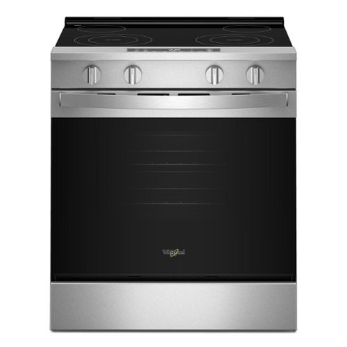 Whirlpool - 5.3 Cu. Ft. Slide-In Electric Range with No Preheat and Slow Cook Modes - Stainless Steel-Front_Standard 