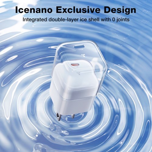 TORRAS Icenano Low Temp 30W USB-C Fast Wall Charger with GaN for iPhone/Samsung/iPad and more - Glacier White WORLDWIDE DELIVERY