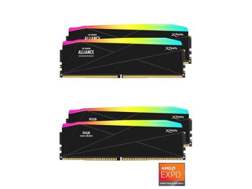 V-color - DDR5 TUF GAMING 96GB 6400MHz CL32 RGB RAM Kit (AMD EXPO, SK Hynix IC) - Black-Front_Standard 