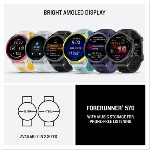 Garmin Forerunner 570 GPS Smartwatch 42 mm Aluminum - Slate Gray Aluminum GLOBAL SHIPPING