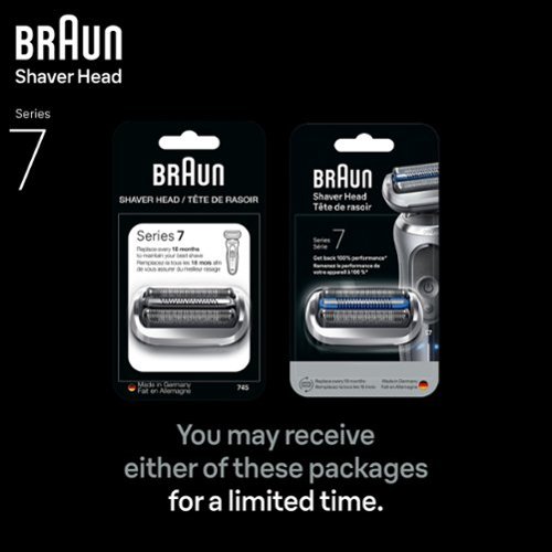Braun Series 7 Electric Shaver 74S Replacement Head, Compatible with 70, 71, 72, and 73 Generation Shavers - Silver BUY ONLINE