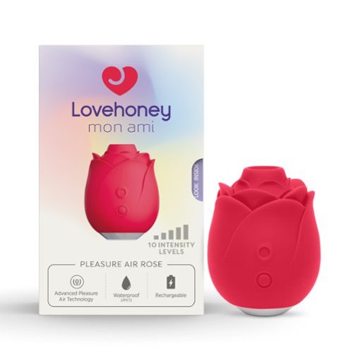 Lovehoney Mon Ami - Lovehoney mon amí Pleasure Air Rose - Red-Front_Standard 