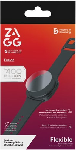 ZAGG Fusion Smart Watch Screen Protector 40mm for Galaxy Watch8 - Clear WORLDWIDE DELIVERY