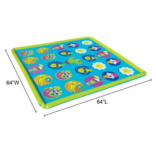 Banzai 64 Inch Playmat & Twist 'N Turn Challenge Sprinkler Game - Outdoor Toy WORLDWIDE DELIVERY