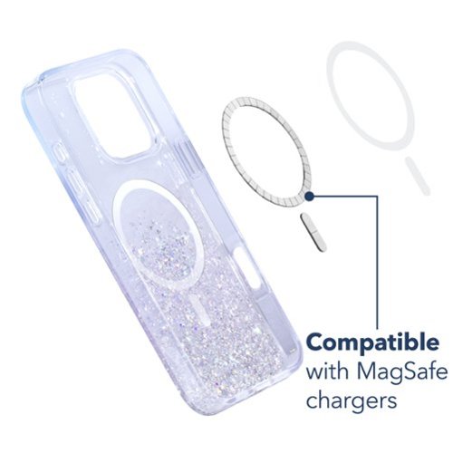 Insignia™ Hard-Shell Case with MagSafe for iPhone 16 Pro Max - Glitter WORLDWIDE DELIVERY